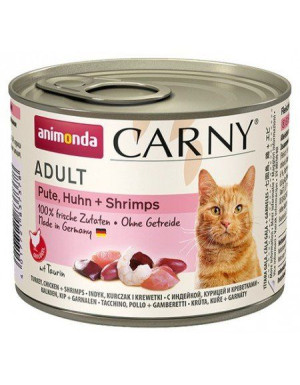 ANIMONDA Cat Carny Adult smak: indyk, kurczak i krewetki 200g