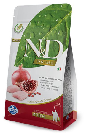 Farmina N&D Prime feline CHICKEN & POMEGRANATE KITTEN 1,5kg