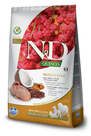 Farmina N&D Quinoa canine SKIN & COAT QUAIL 800g