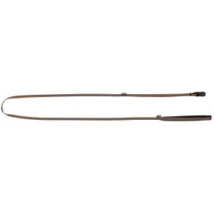 KERBL Smycz taśmowa GoLeyGo z Adapterem, brązowa, 10mm x 140-200cm,S, max.1