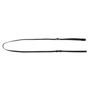 KERBL Smycz skórzana GoLeyGo Vegas, z Adapterem,czarna, 20mm x 105-165cm,M,