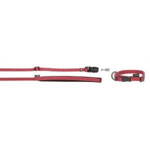 KERBL Zestaw GoLeyGom, obroża+smycz taśmowa z Adapterem 15mm x 29-45cm, 1cm