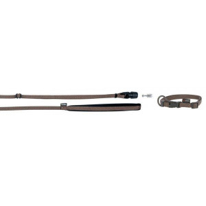 KERBL Zestaw GoLeyGo, obroża+smycz taśmowa z Adapterem 15mm x 29-45cm, 1cm