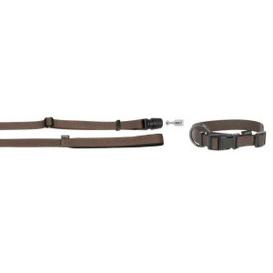 KERBL Zestaw GoLeyGo, obroża+smycz taśmowa z Adaptrem 25mm x 40-65cm, 2cm x