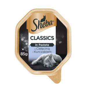 SHEBA® tacka Classics z Cielęciną i Kurczakiem 85g - mokra karma pełnoporcj