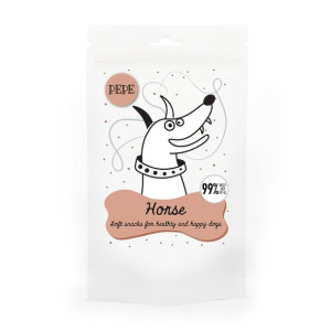 Paka Zwierzaka PEPE mini chunkies horse (konina) 70g