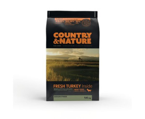 COUNTRY&NATURE Turkey with vegetables recipe. Adult dog small breeds Karma