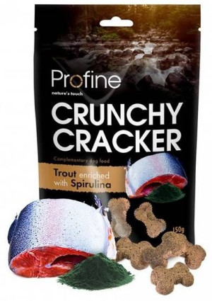 PROFINE CRUNCHY CRACKER Pstrąg ze spiruliną150g