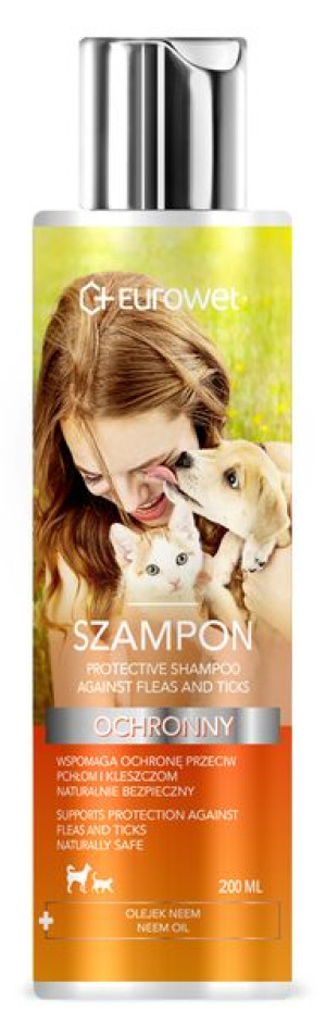 EUROWET Szampon ochronny przeciw pchłom i kleszczom 200ml