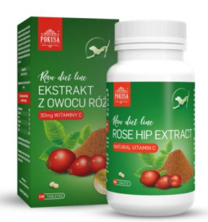 POKUSA  RawDietLine Owoc dzikiej róży ekstrakt 120 tabletek