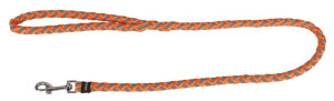 KERBL Smycz odblaskowa Maxi Safe, 100 cm x 12 mm, neonowa/pomarańczowa
