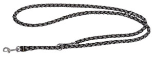 KERBL Smycz odblaskowa Maxi Safe, 200 cm x 12 mm, czarna