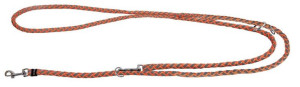 KERBL Smycz odblaskowa Maxi Safe, 200 cm x 12 mm, neonowa/pomarańczowa