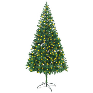 Sztuczna choinka z lampkami LED, 210 cm, 910 gałązek