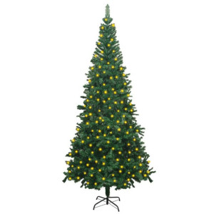 Sztuczna choinka z lampkami LED, L 240 cm, zielona