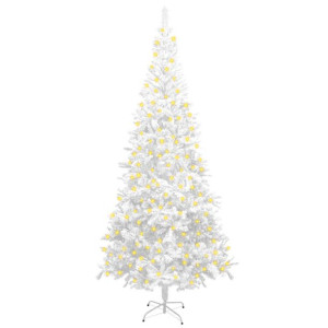 Sztuczna choinka z lampkami LED, L 240 cm, biała