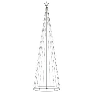 Choinka stożkowa, 752 lampki LED, ciepłe białe, 160x500 cm