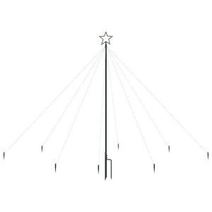 Choinka z lampek ułożonych w wodospad, 400 diod LED, 2,5 m