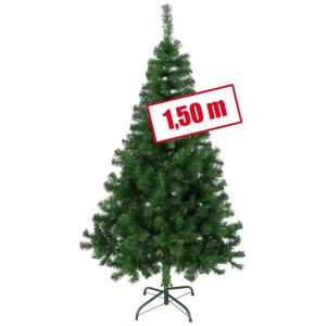 Choinka na metalowym stojaku, zielona, 150 cm