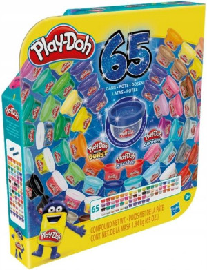 Ciastolina Play-doh Zestaw 65 tubek 1.84kg Hasbro F1528