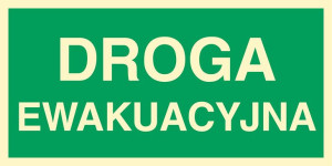 Znak - Droga ewakuacyjna AC005 Droga ewakuacyjna AC005BFLE