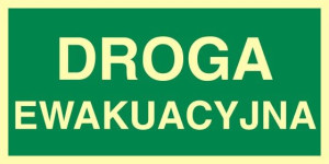 Znak - Droga ewakuacyjna AC005 Droga ewakuacyjna AC005DETS
