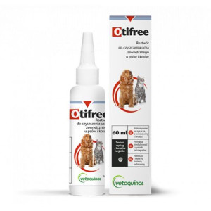 Otifree Płyn Do Czyszczenia Uszu Psów I Kotów 60 ml