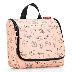 Kosmetyczka dla dzieci Reisenthel Toiletbag Kids - cats and dogs rose