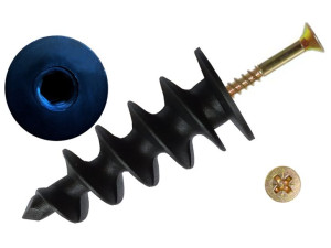 Kołek Ślimak 52mm Styropian Wełna Styrodur + Wkręt 80szt