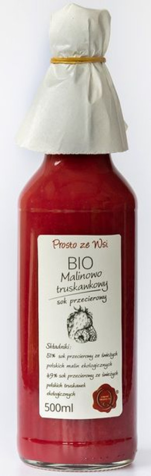 Sok Przecierowy Malina - Truskawka Bio 500 Ml - Prosto Ze Wsi