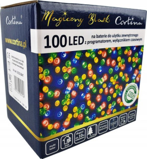 Lampki Choinkowe Na Baterie 100 Led Funkcje Timer