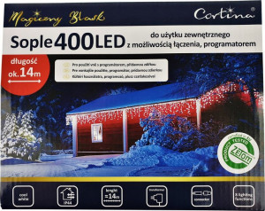 Lampki Sople 400led Wew/zew 8 Funkcji Wiszące 14m