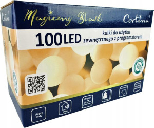 Lampki Choinkowe Kulki 100 Led 8 Funkcji Wew/zew