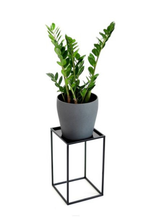 Kwietnik Metal Stojak na donicę 40cm czarny LOFT