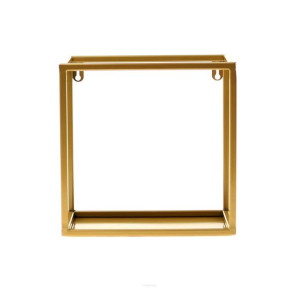 Kwietnik Metalowy Ścienny Półka 20cm złoty LOFT