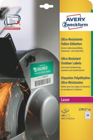 Avery Zweckform ultra resistant A4 45,7x21,2mm bi