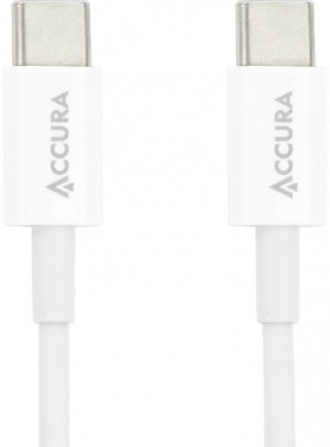 Accura kabel USB-C - USB-C 1.0m biały