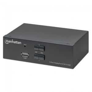 Przełącznik KVM DisplayPort/USB 2x1 4K 60Hz