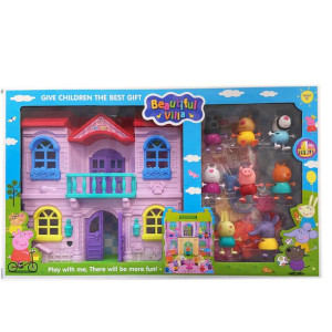 ŚWINKA PEPPA Duży Domek Rodzinny + Figurki