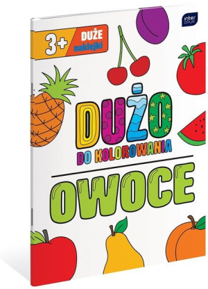 Kolorowanka A4 z naklejkami OWOCE