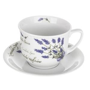 Filiżanka porcelana Lubiana Wiedeń Lawenda 350 ml
