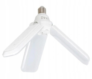 Żarówka LED Lampa E27 Śmigło składana ciepła 39W