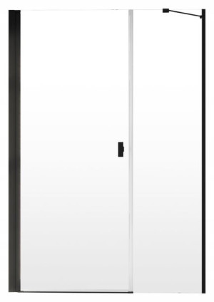 Drzwi Nes 8 DWS I 120x200 RADAWAY BLACK Lewe czarne