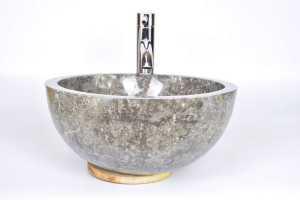 MR-P GREY W6 40 cm kamienna umywalka nablatowa INDUSTONE