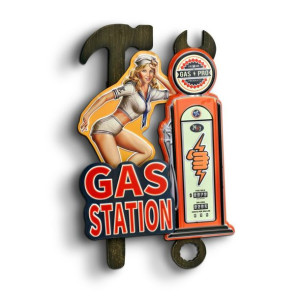 Szyld 60x40 Gas Station, GAD-187 Tablica Prezent USA Hit