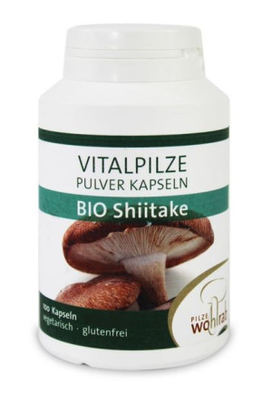 Lumarko Grzyby Shiitake (Twardnik Japoński) Bio 100 Kapsułek (400 Mg)!