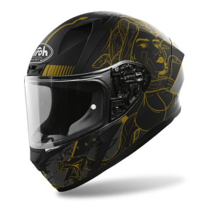 Kask AIROH VALOR TITAN MATT czarny złoty GRATISY