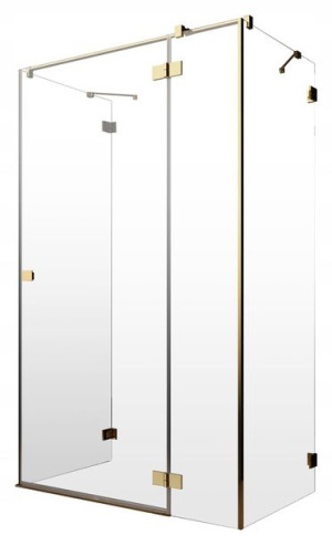 Kabina Essenza Pro KDJ+S GOLD 80x80x200 RADAWAY Prawa złota