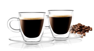 Zestaw 2 filiżanek termicznych do espresso Vialli Design Amo 50 ml