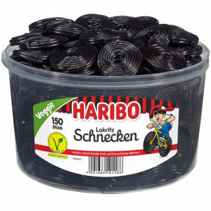 Haribo Veggie 150 szt ślimaków lukrecjowych 1500g
